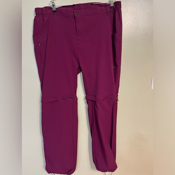 Arctix Womens Purple Convertible Zip Of Legs Active Wear Stretch Pants Size 1X - Picture 1 of 16